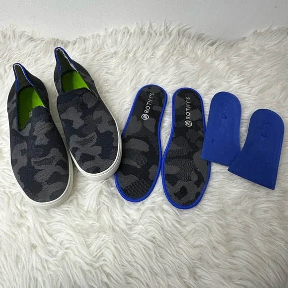 Rothy’s Grey Camo Slip On Sneaker Size 10 - Picture 6 of 15